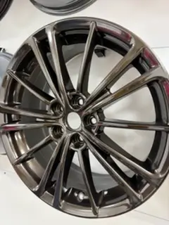 Gunmetal powder coated alloy wheel